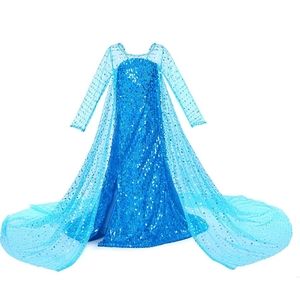 Elsa Ice Princess Dress with Cape size 6